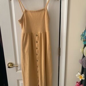 Madewell Spaghetti-Strap Midi Dress